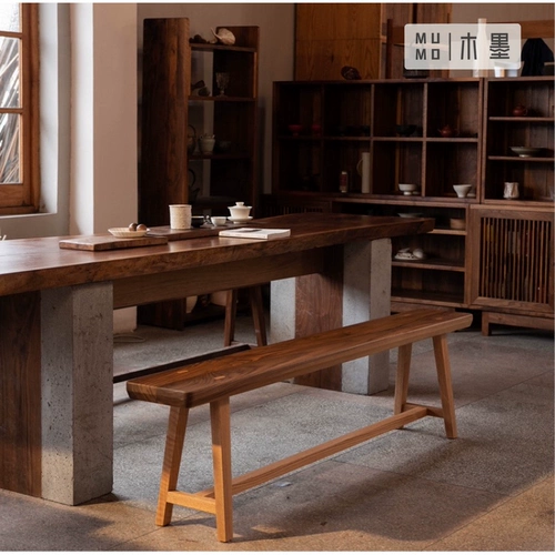 Mumo деревянные чернила контрастные скамейки красный дуб черный орех с твердым деревом табурет с твердым деревом табурет современная минималистская мебель