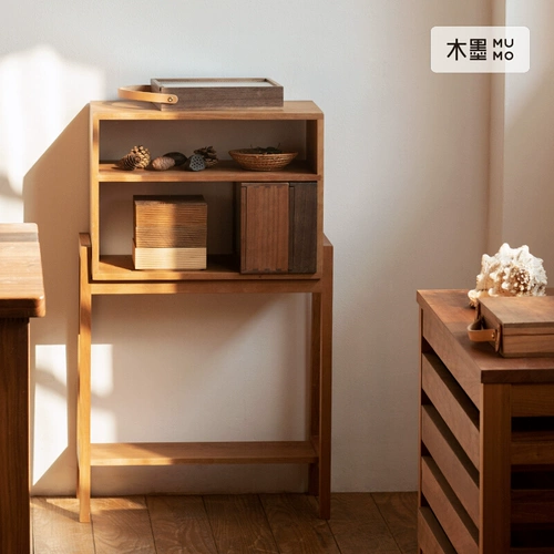 Mumo деревянные чернила маленькая боковая шкаф шкаф для прикроватного шкафа вишнево