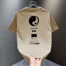 清仓捡漏~品牌折扣加肥加大码300斤纯棉短袖T恤男女休闲百搭上衣