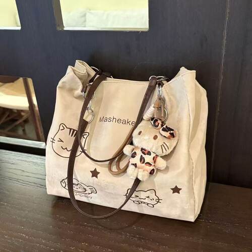 2025新款时尚休闲手拎包百搭通勤托特包大容量学生上课单肩腋下包