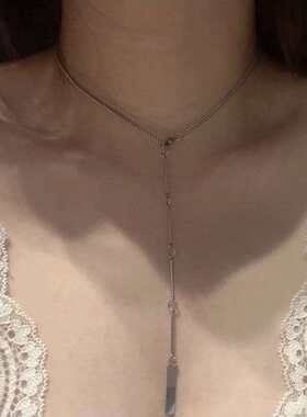设计辣妹流苏锁骨链女项链颈链冷淡choker气质项链