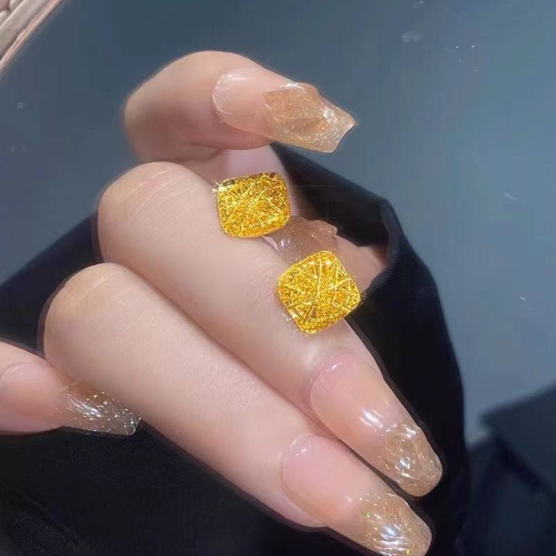 小红书同款ins爆款金色小方糖耳钉女精致百搭高级气质送女友礼物,饰品/流行首饰/时尚饰品新,耳钉,淘宝优惠券,粉丝福利购,淘宝优惠卷