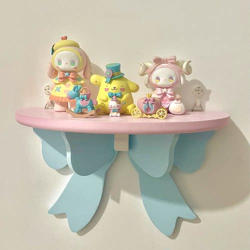 壁挂盲盒收纳木质展示架