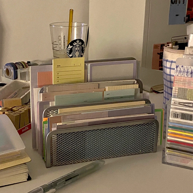 铁艺书立架ins风桌面置物架书挡文件架学生桌上工位分区收纳书架,收纳整理,桌面收纳盒,淘宝优惠券,粉丝福利购,淘宝优惠卷