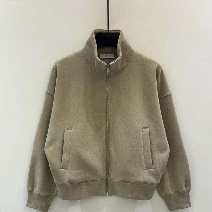 韩国东大门blossom2024秋新款空气层面料立领拉链开衫