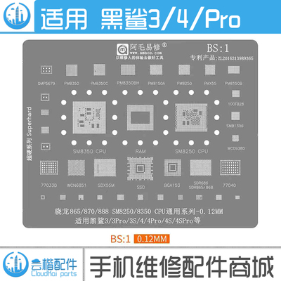 适用于黑鲨系列植锡网