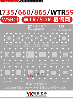 WTR2965/5975/2955/SDR660/868/865/735/8150/3925/中频IC 植锡网