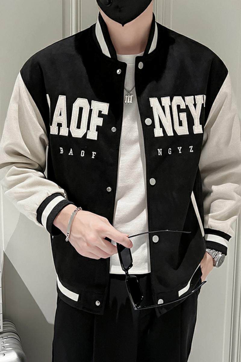 714A-W805P75控105/2025社会小伙青少年学生麂皮绒棒球服夹克外套,男装夹克,星座714A（原电商C314）