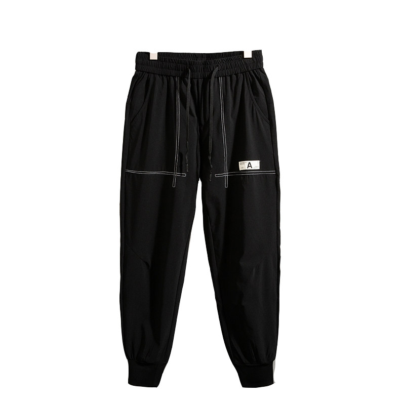 714A-K88110P55/2025春季新品男士休闲小脚哈伦束脚裤明线装饰,男装休闲裤,星座714A（原电商C314）