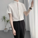 714A-9330P35控59/2025夏季男士短袖衬衫小清新工作服衬衣潮，男装T恤，星座714A（原电商C314）