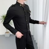 714A-D610P45控69/2025春季新款空少服衬衫男士少爷装衬衣团体服，男装衬衫，星座714A（原电商C314）