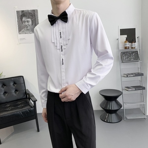 714A-D3059P45控69/2025秋季工作服衬衫礼服伴郎服舞蹈主持表演服图片