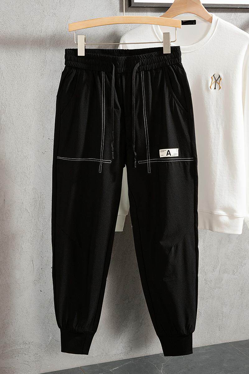 714A-K88110P55/2025春季新品男士休闲小脚哈伦束脚裤明线装饰,男装休闲裤,星座714A（原电商C314）