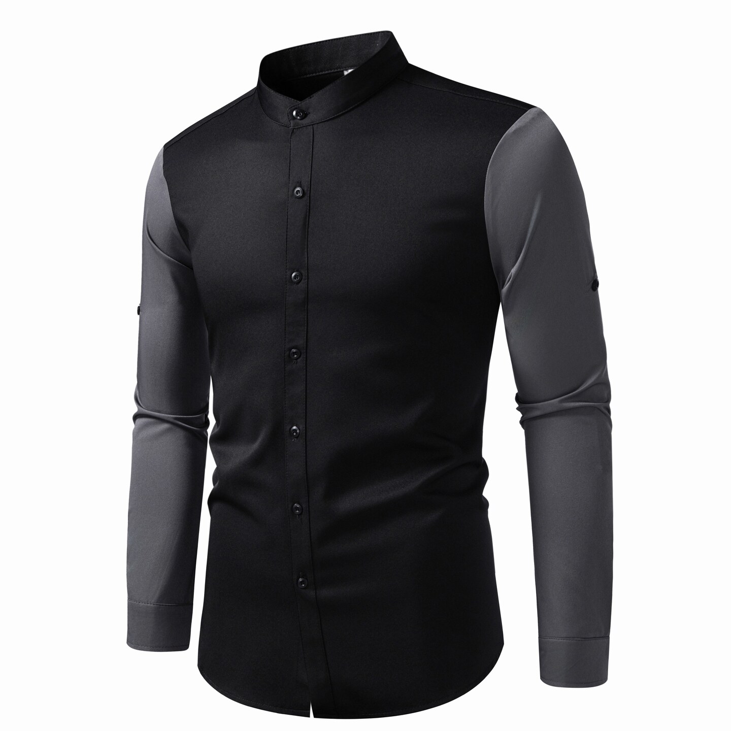 714A-D3089P45控69/2026春夏长袖短袖两穿餐厅发型师网吧工作衬衫，男装T恤，星座714A（原电商C314）