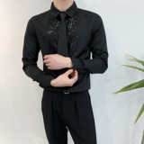 714A-D605P45控69/2025秋季新款团体发衬衫发型师夜店制服衬衣，男装衬衫，星座714A（原电商C314）