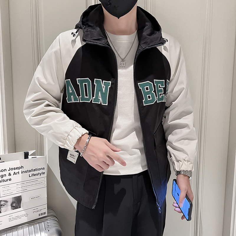 714A-W801P75控105/2023青少年连帽夹克外套春季薄上衣潮男士，男装夹克，星座714A（原电商C314）