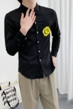 714A-TD06P35控55/2025春季新款笑脸打底衫上班簇白衬衫小清新，男装T恤，星座714A（原电商C314）