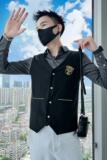 714A-H667P55控75/2025春季男士假两件衬衫简约制服ktv酒吧衬衣潮，男装衬衫，星座714A（原电商C314）