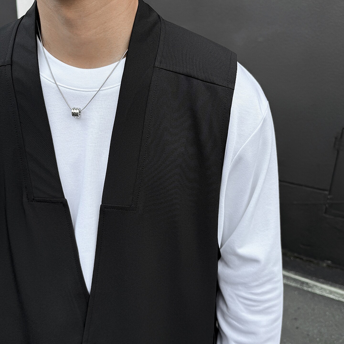 714A-M3098P48控79/2025秋季新马甲工作服中长款无袖外套,男装背心/马甲,星座714A（原电商C314）