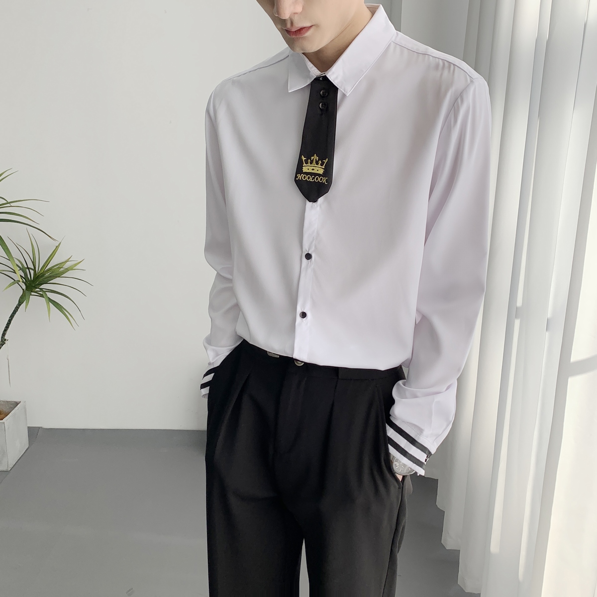 714A-D609P45控69/2025春季新款空少衬衫ktv夜店理发店工作服衬衣，男装衬衫，星座714A（原电商C314）