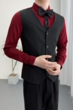 714A-H6007P55控88/2025春季ktv酒吧发型师夜店马甲衬衫工作服潮，男装衬衫，星座714A（原电商C314）