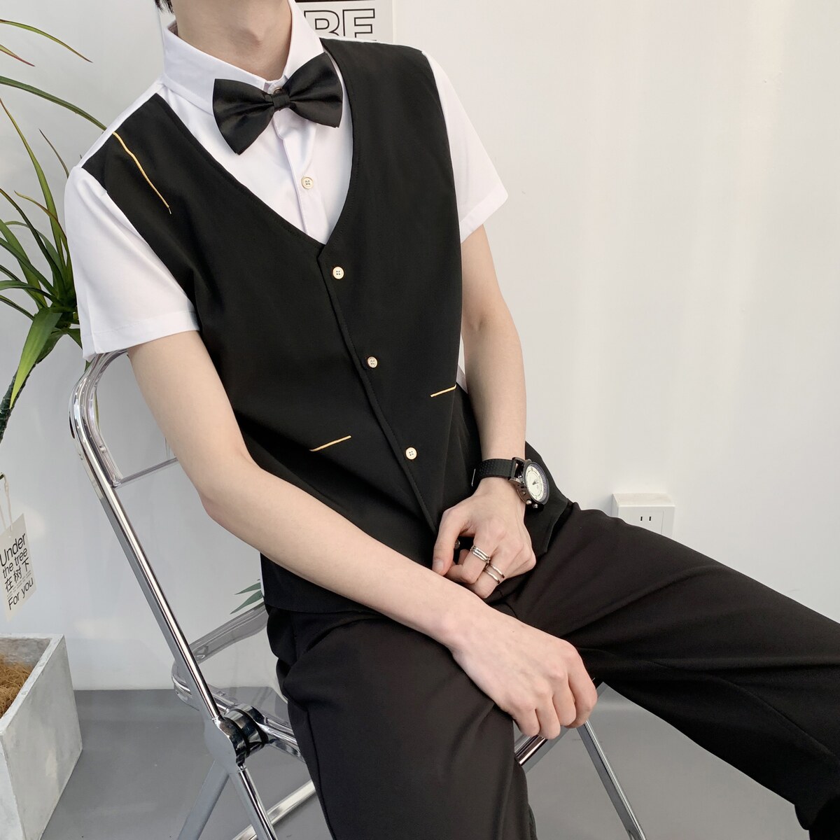 714A-H6009P55控79/2025夏季工作服衬衫潮流简约衬衣ktv台球城,男装衬衫,星座714A（原电商C314）