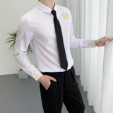 714A-D656P45控69/2025秋季新款男士长袖衬衫空少服衬衣修身制服，男装衬衫，星座714A（原电商C314）