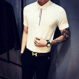 9330/店主风2026夏季新款男士短袖衬衫修身工作服班服男女纯色P35，男装T恤，星座714(原C313)