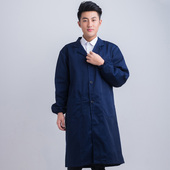 工厂搬运大卦长款 大长褂养殖工作服 耐磨蓝大褂 工作服长衫 大褂男