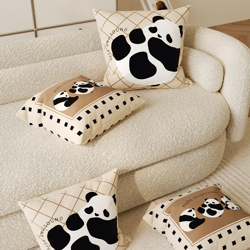 卡通现代简约沙发抱枕轻奢高级感床头靠垫客厅沙发靠枕套装饰枕芯