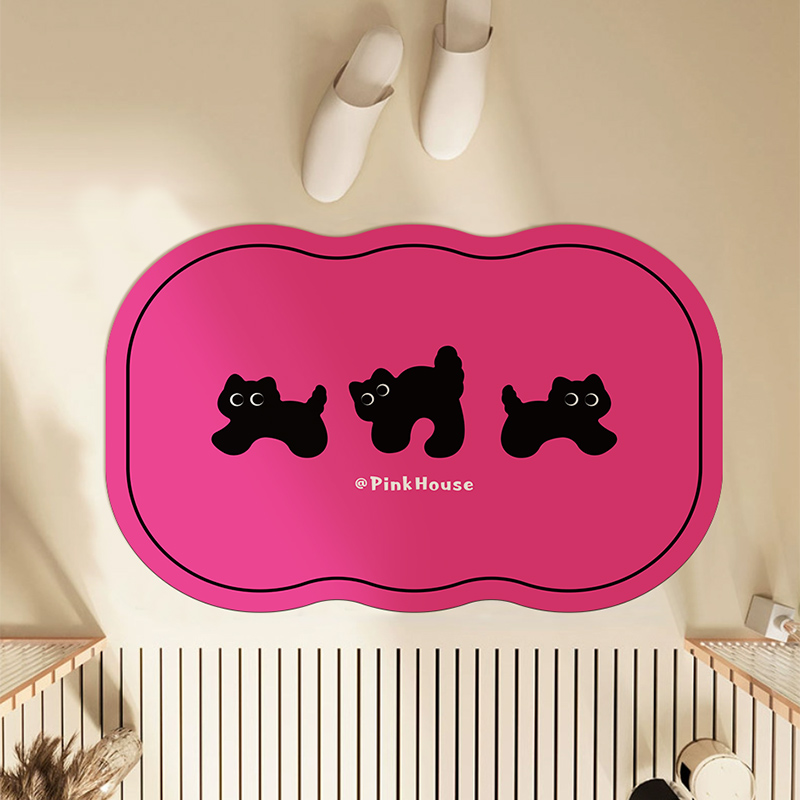 浴室地垫厕所卫生间卫浴吸水防滑垫入户门垫进门脚垫家用地毯垫子