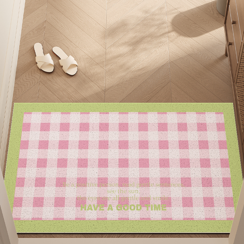 ins风入户门地垫丝圈可裁剪防滑耐脏脚垫子家用玄关门口除尘地毯