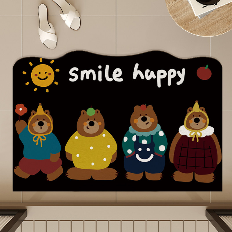 异形浴室吸水地垫软硅藻泥家用卫生间门口专用脚垫淋浴房防滑门垫,居家布艺,家用脚垫,淘宝优惠券,粉丝福利购,淘宝优惠卷