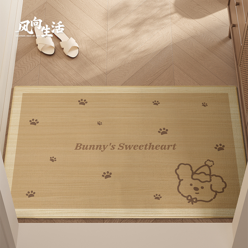 2025新款入户门地垫进门玄关门口门垫防滑耐脏地毯可裁剪家用脚垫