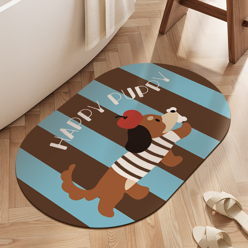 浴室地垫入户门垫地毯脚垫厕所门口卫浴卫生间强吸水防滑垫硅藻泥