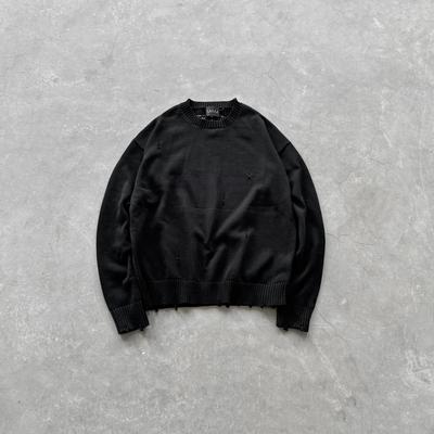 FalsePerception针织圆领毛衣