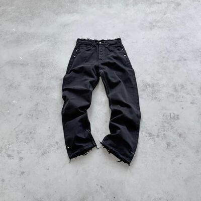 Askyurself破坏直筒滑板牛仔裤