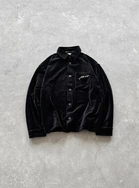 Askyurself 双面穿真丝丝绒夹克黑色