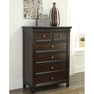 Ashley爱室丽美式古典斗柜客厅卧室衣柜五抽屉收纳柜B5590-46