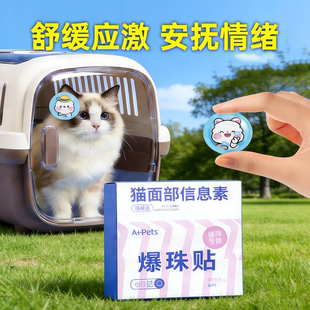 猫咪防应激费洛蒙情绪舒缓剂爆珠贴面部信息素外出搬家镇定安抚芰