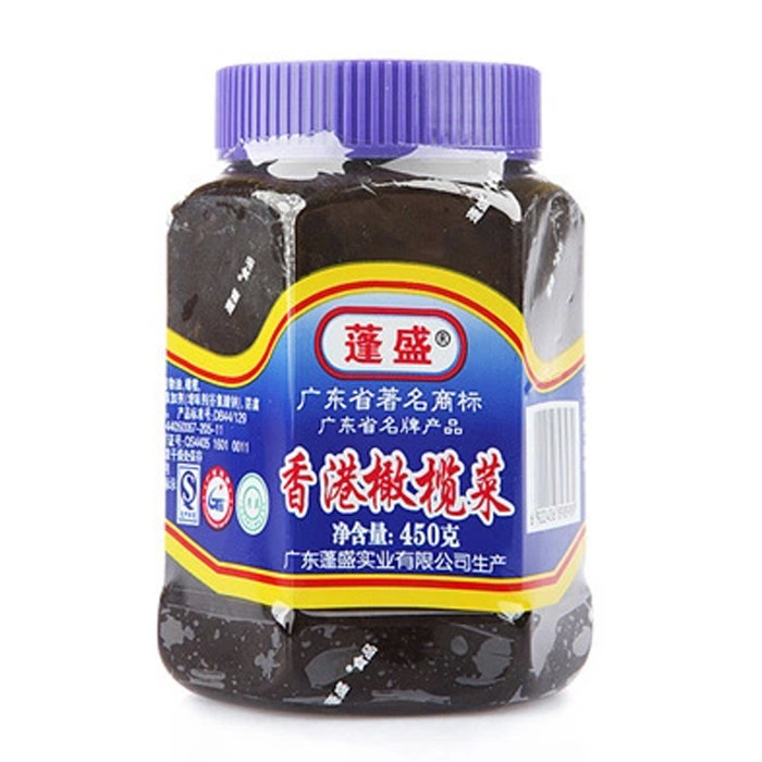 广东潮汕特产香港蓬盛橄榄菜180g/瓶早饭下饭菜榨菜/咸菜腌菜