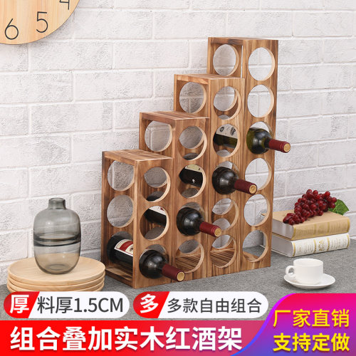 实木多孔酒架酒具艺菀木歌很耐用