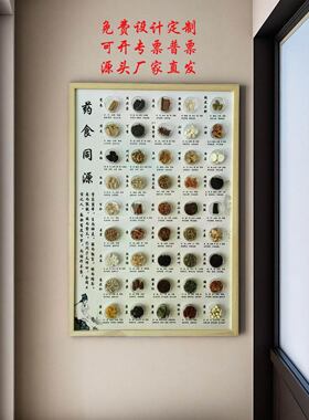定制文化墙药食同源标本展示