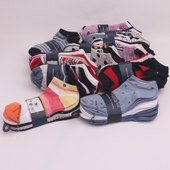 六双装 吸汗多款 花色女袜大童袜 少量孤品原单 船袜男纯棉薄袜