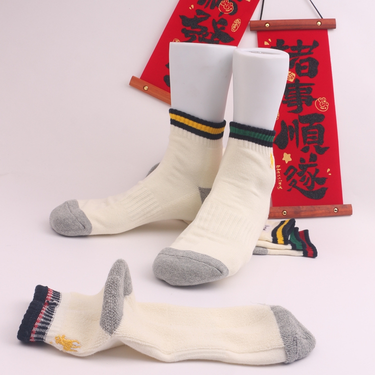 外单骑马打球经典纯棉男休闲短袜