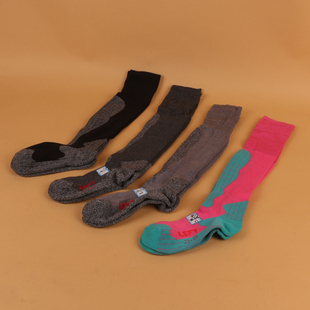 日本Thermolite保暖毛巾底高筒压缩袜专业滑雪袜男女加厚加绒冬季