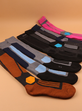 Thermolite滑雪袜男女全毛圈加厚羊毛保暖吸湿排汗冬季长筒袜包邮