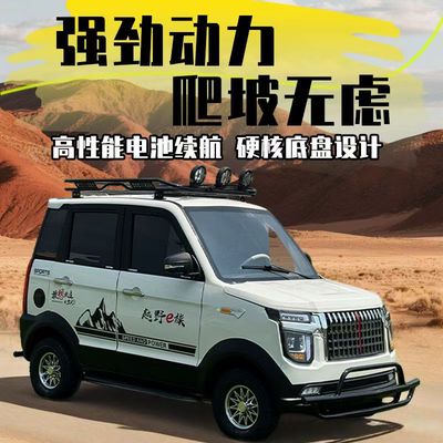 电动四轮家用成人女士小型2025新款系能源代步车封闭空调电瓶车
