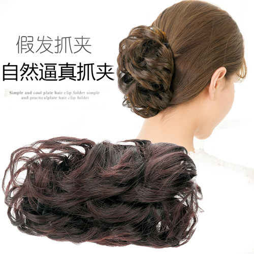 头饰假发抓夹盘发马尾发抓大号头发夹子女头花顶夹成人爪子发饰品 - 封面