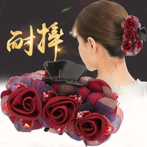 韩国花朵时尚风顶夹饰品发卡